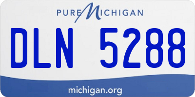 MI license plate DLN5288