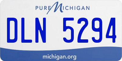 MI license plate DLN5294