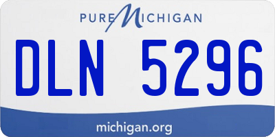 MI license plate DLN5296