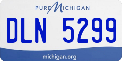 MI license plate DLN5299