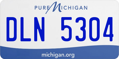 MI license plate DLN5304