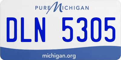 MI license plate DLN5305