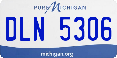 MI license plate DLN5306