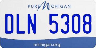 MI license plate DLN5308