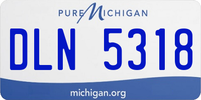 MI license plate DLN5318