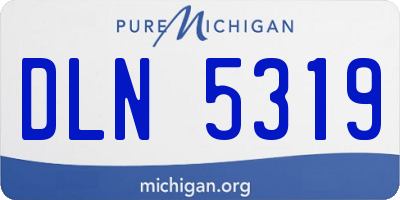 MI license plate DLN5319