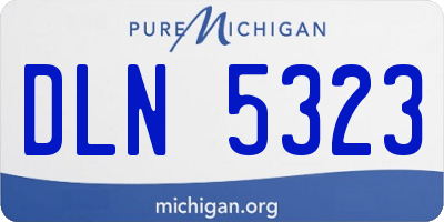 MI license plate DLN5323