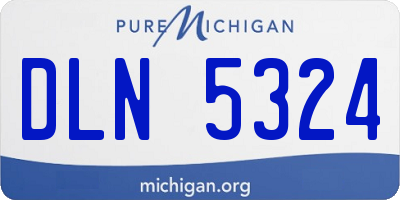 MI license plate DLN5324