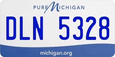 MI license plate DLN5328