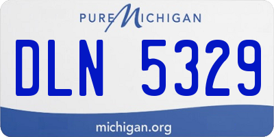MI license plate DLN5329