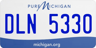 MI license plate DLN5330