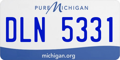MI license plate DLN5331