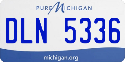 MI license plate DLN5336