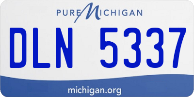 MI license plate DLN5337