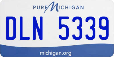 MI license plate DLN5339