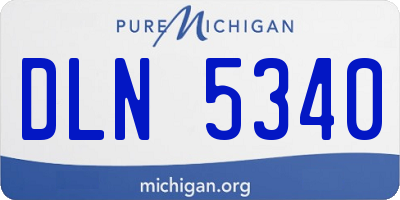 MI license plate DLN5340