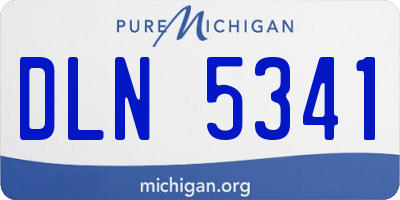 MI license plate DLN5341