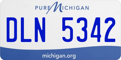 MI license plate DLN5342