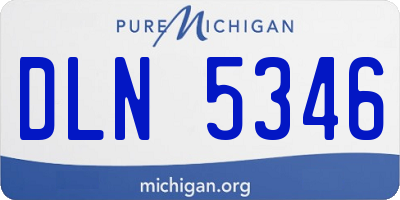 MI license plate DLN5346