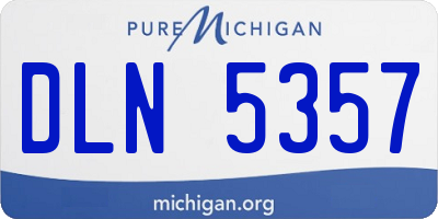 MI license plate DLN5357