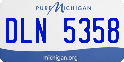 MI license plate DLN5358