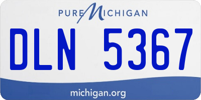 MI license plate DLN5367