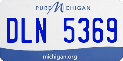 MI license plate DLN5369