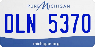 MI license plate DLN5370