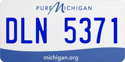 MI license plate DLN5371