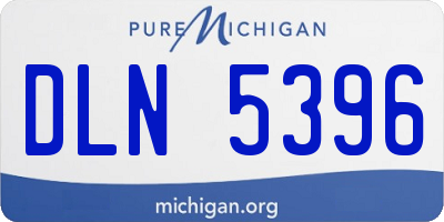 MI license plate DLN5396