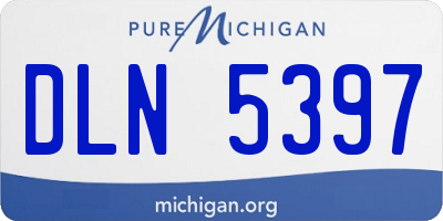 MI license plate DLN5397