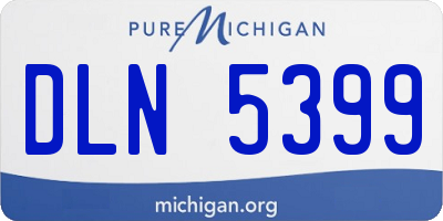 MI license plate DLN5399