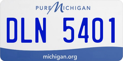 MI license plate DLN5401