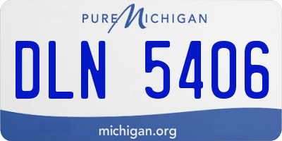 MI license plate DLN5406