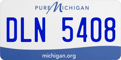 MI license plate DLN5408