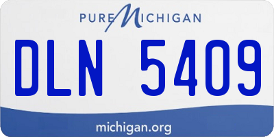 MI license plate DLN5409