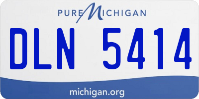 MI license plate DLN5414