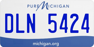 MI license plate DLN5424