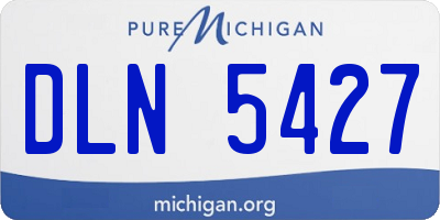 MI license plate DLN5427