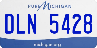 MI license plate DLN5428