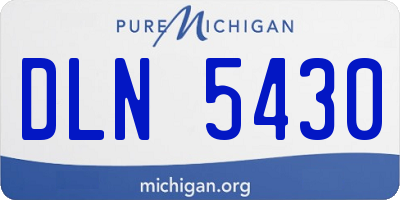 MI license plate DLN5430