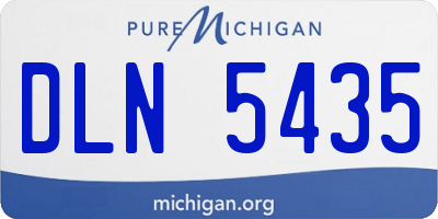 MI license plate DLN5435