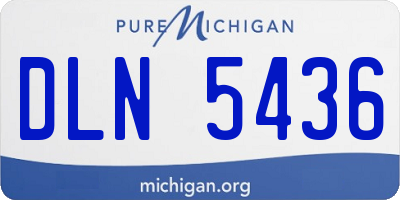 MI license plate DLN5436