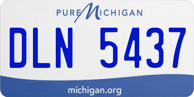 MI license plate DLN5437