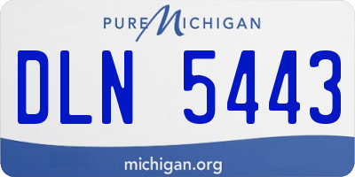 MI license plate DLN5443