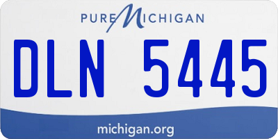 MI license plate DLN5445