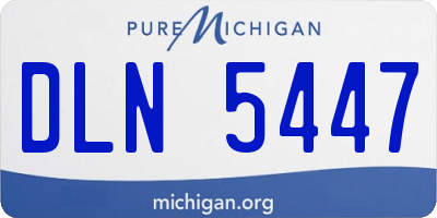 MI license plate DLN5447