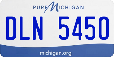 MI license plate DLN5450