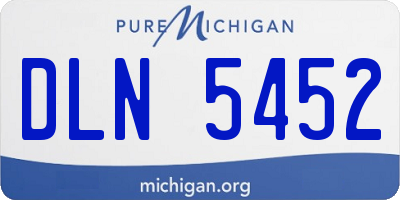 MI license plate DLN5452