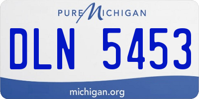 MI license plate DLN5453